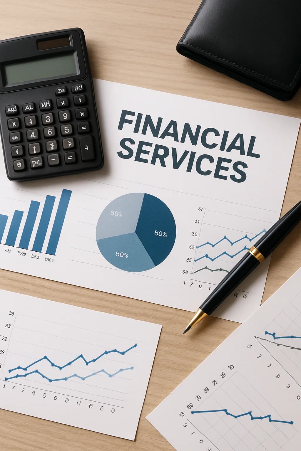 Financial analytics dashboard mockup